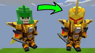 TRANSFORM GOLD ARMOR SKIN in BedWars Blockman Go