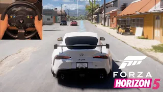 Toyota Supra MK5 | Forza Horizon 5 | Thrustmaster TMX Gameplay