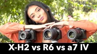 Fujifilm X-H2 vs Canon R6 vs Sony a7 IV Hands On Comparison