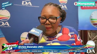 Watch as Siviwe Gwarube, DA Chief Whip, shares why a vote for the DA can #RescueSA