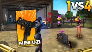 SÓ VALE JOGAR MINI UZI NESSE DESAFIO SOLO VS SQUAD?! FREE FIRE MOBILE