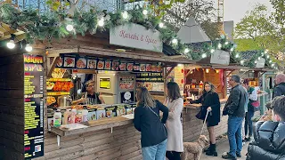 London - City Christmas Tour 2022| Southbank Christmas Market | Central London Walk [4K HDR]