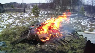 Ремонт сарая. Делаем хлев для коз и курятник.