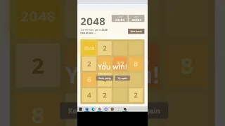 I BEAT 2048!😱 #game #strategy