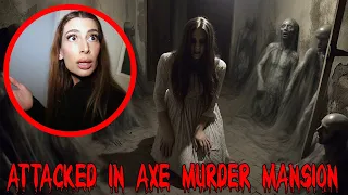 MY WIFE WAS ATTACKED AT THE HAUNTED AXE MURDER MANSION (GONE WRONG)