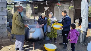 Daily routine village life in iran | Cooking Rice Nazri in the Village of Iran!