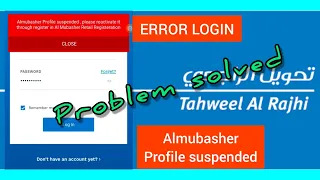 How to fix Tahweel AlRajhi suspended account