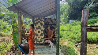 Single Mom - How to build an outdoor bathroom in a Vietnamese-style bamboo house, build a new life