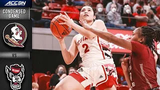 Florida State vs. NC State Condensed Game | 2021-22 ACC Women’s Basketball