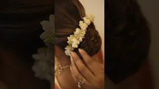 Shaadi hairstyle with gajra tutorial for short hair