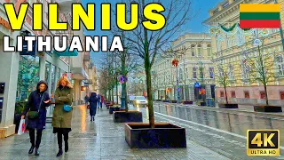 🇱🇹 VILNIUS in 4K: A Virtual Walking Tour of LITHUANIA | 4K 60fps