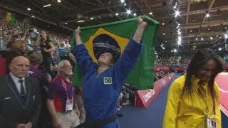 Verkerk (NED) V Aguiar -- Women's -78kg Judo Bronze Medal Bout -- London 2012 Olympics