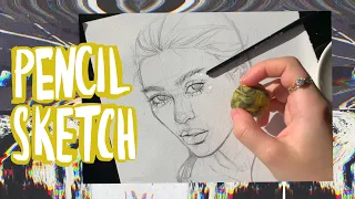 [ENG subs]Drawing portrait+Someone teach me?Truth about my education.