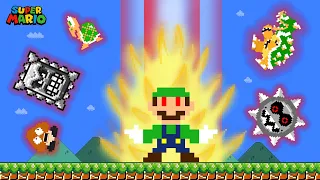 Super Mario Bros. but Luigi is Invicible | Game Animation