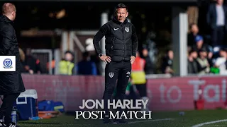 Jon Harley post-match | Wycombe Wanderers 1-3 Pompey