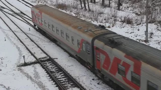 ТЭП70-0361 с пригородным поездом Дно — Псков.