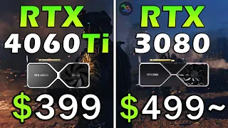 RTX 4060 Ti vs RTX 3080 | REAL Test in 10 Games | 1440p | Rasterization, RT, DLSS, Frame Generation