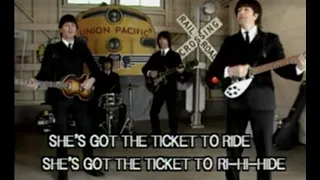 The Beatles - Ticket To Ride - Lyrics - Karaoke - Cover by The Moptops