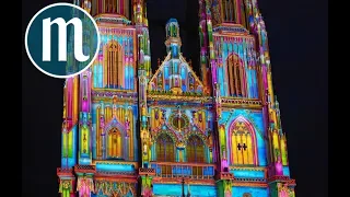 Gothic Cathedral in Regensburg shines in 1000 Colors