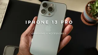 iPhone 13 Pro Sierra Blue Unboxing Aesthetic ASMR plus Accessories