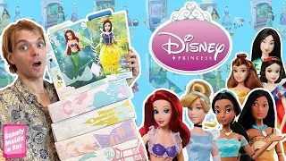 NEW Disney Store Princess Doll HAUL Unboxing Review! (Snow White, Cinderella, Ariel, Jasmine & More)