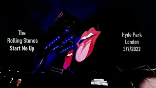 The Rolling Stones Start Me Up Hyde Park London 3/7/2022