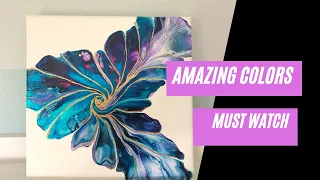 Color testing with amazing result- Dutch pour painting