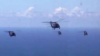 UH-60 Black Hawks Formation Flight