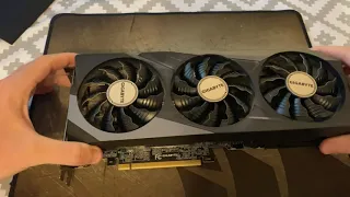 Nvidia Gigabyte RTX3070 Gaming OC Thermal Pads Replace ETH Mining