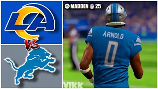 Rams vs Lions Week 1 Simulation (Madden 25 Rosters)