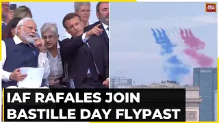 PM Modi, Macron Bastille Day Parade In Paris, Flypast By IAF's Rafale Jets