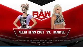 Alexa Bliss VS Maryse WWE 2K22