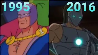 Marvel's "Whiplash" Evolution in Cartoons, movies, and Video Games. (1995-2017)