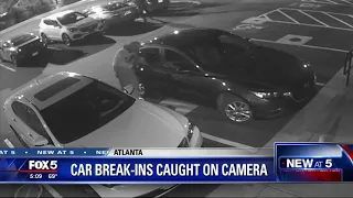 Car break ins caught on camera