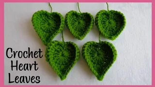 Crochet Leaves (Heart Shape)