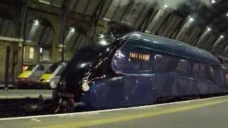 LNER A4 Class 4464 'Bittern' arriving at London Kings Cross Station