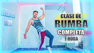 Clase COMPLETA de Baile RUMBA Zumba🔥 Pierde PESO bailando desde CASA (FUNCIONA)🔥🎉