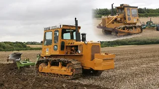Ploughing with 1984 Cat D6D SA VHP & 8f Dowdeswell DP1 | Subsoiling with Cat D6D and Cousins V-Form
