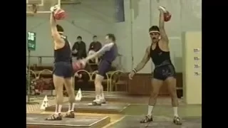 Sergey Leonov - kettlebell sport jerk technique (side view, front view)