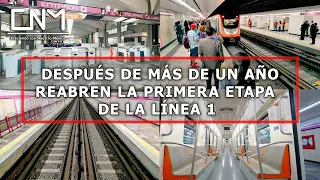 Nueva Línea 1 del metro  reabre al público su primera etapa, Pantitlán-Isabel La Católica, CDMX