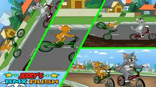 Tom and Jerry BMX Race Cycle Race Part - 2 | Tom and Jerry cartoon game ✦ Best Fighting Moment