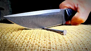 The Irreparable Blade: Creating a super strong knife that chops nails! 💥🔪 #NewRecord