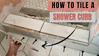 How to Tile a Shower Curb [Schluter Shower Curb Tile Installation]