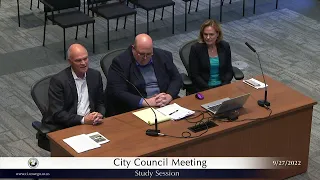 City Council Special Meeting - September 27, 2022