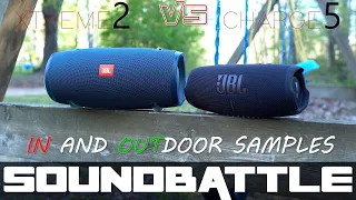 JBL Charge 5 VS Xtreme 2 | Indoor And Outdoor Binaural Sound Sample | Who do you choose?
