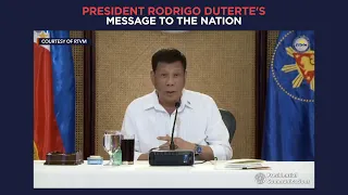 President Duterte's recorded message to the nation | Tuesday, November 23