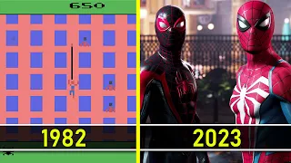 Evolution of Spider-Man Games (1982 - 2023) | Video Game Graphics Evolution