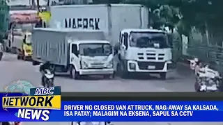 Driver ng closed van at truck, nag-away sa kalsada, isa patay; malagim na eksena, sapul sa CCTV