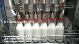 Milk Bottle Filling & Capping Machine