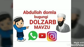 Abdulloh domla bugungi dolzarb mavzu